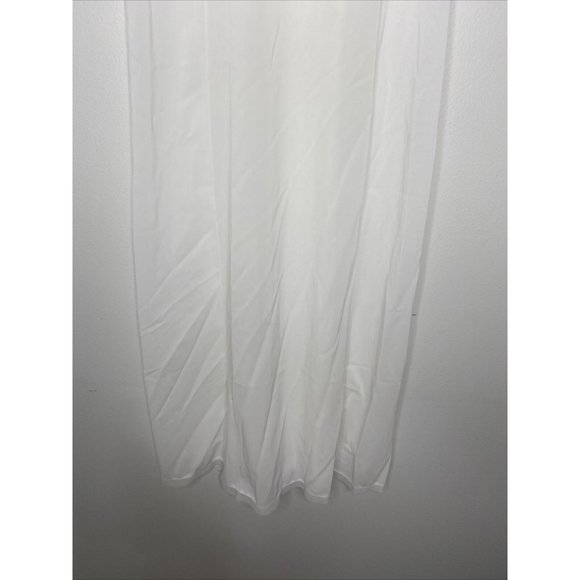 Vintage Artemis White Full Slip Embroidered Sheer Sz 34 B Tall 1950's Dress - Picture 4 of 9
